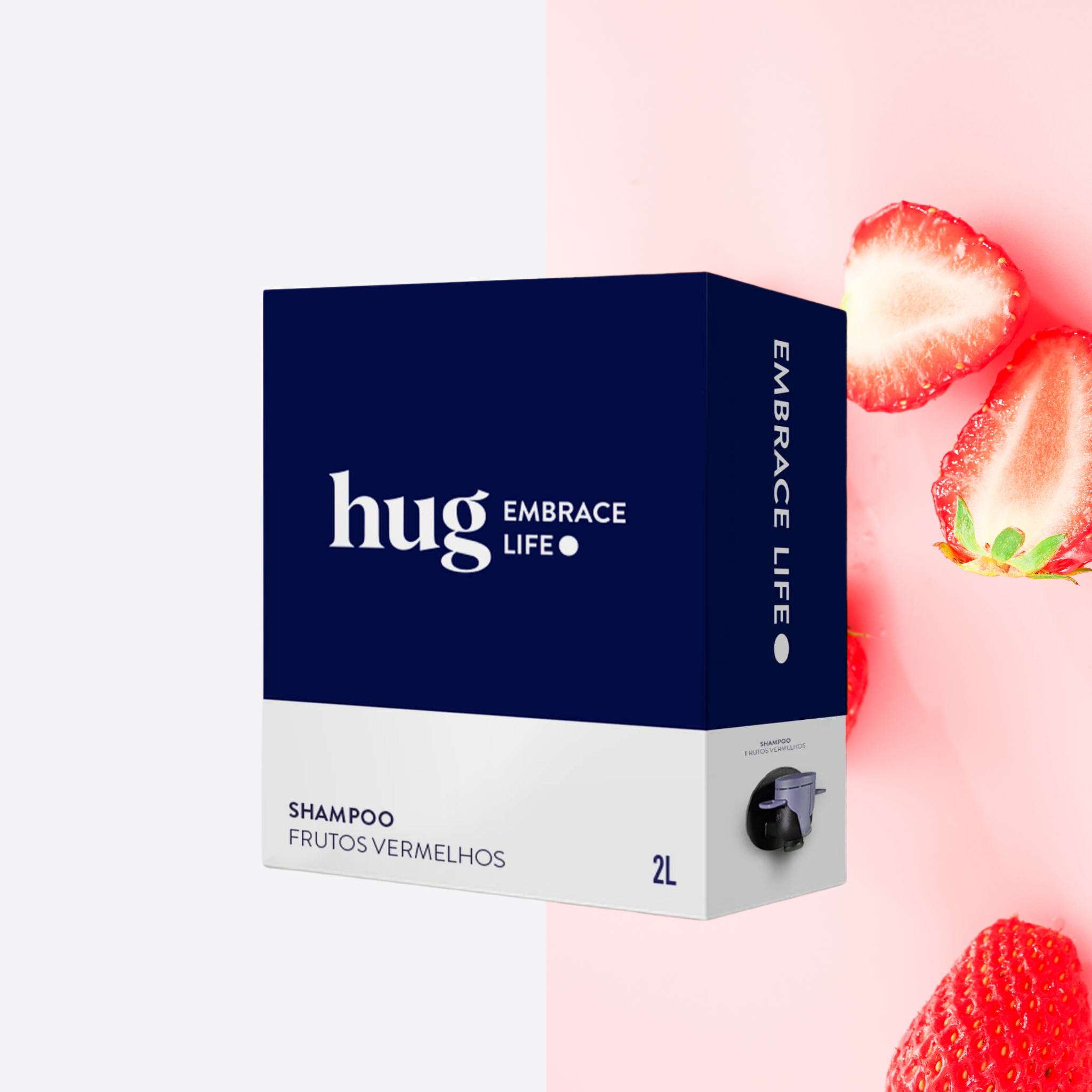 Shampoo Ecológico Nutritivo Frutos Vermelhos 2L - HUG - Embrace Life ●