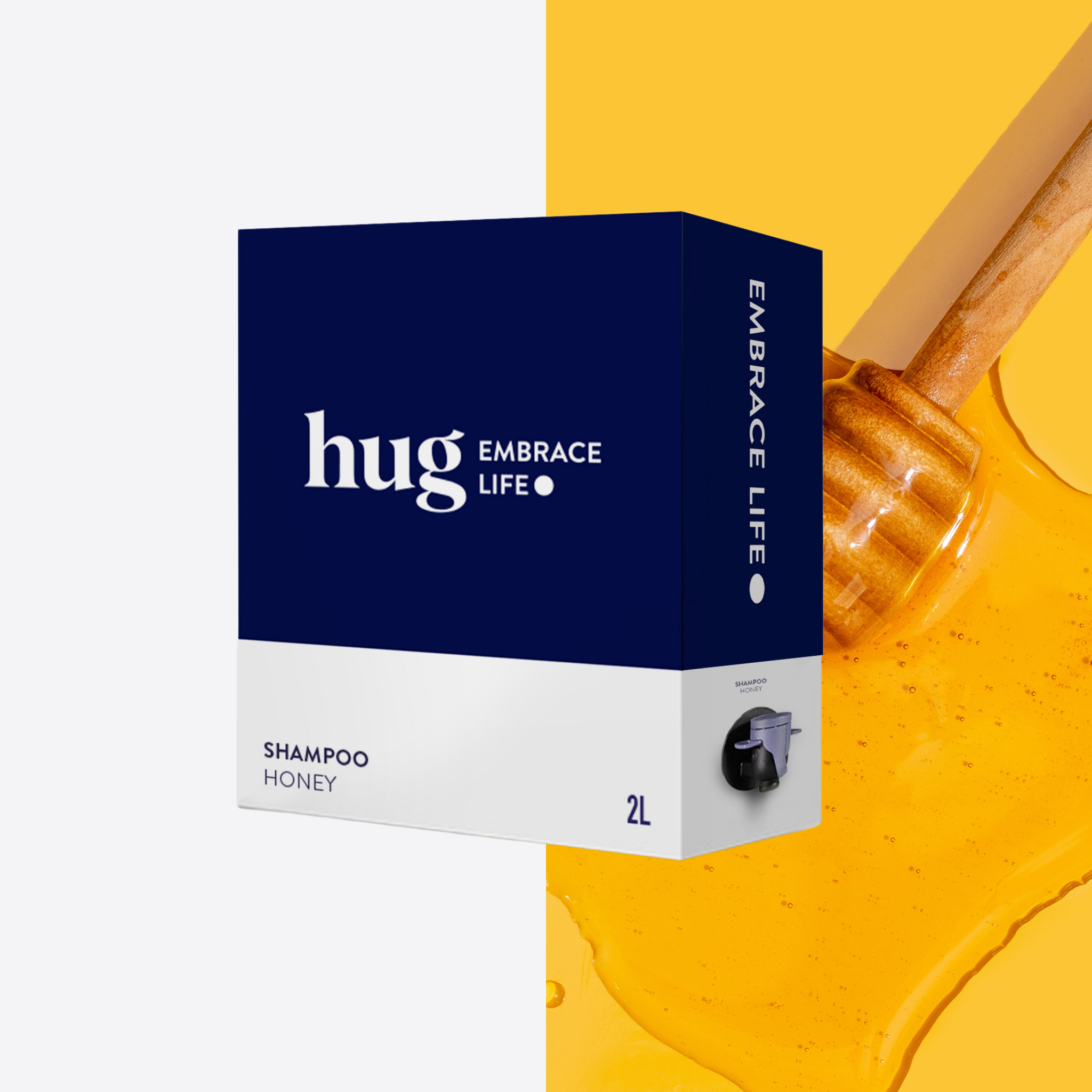 Shampoo Ecológico Nutritivo Honey 2L - HUG - Embrace Life ●